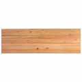 Table à manger marron clair bois de chêne massif rectangulaire