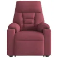 Fauteuil inclinable de massage Rouge bordeaux Tissu