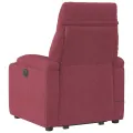 Fauteuil inclinable de massage Rouge bordeaux Tissu