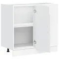 Armoire de cuisine Kalmar blanc brillant bois ingénierie