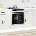 Armoire à four Kalmar blanc brillant bois d'ingénierie