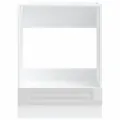 Armoire à four Kalmar blanc brillant bois d'ingénierie