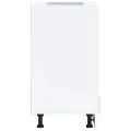 Armoire à four Kalmar blanc brillant bois d'ingénierie