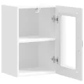 Armoire murale de cuisine avec porte en verre Kalmar blanc