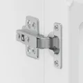 Armoire murale de cuisine avec porte en verre Kalmar blanc
