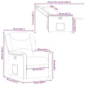 Fauteuil inclinable Gris clair Tissu