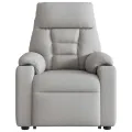 Fauteuil de massage inclinable gris nuage tissu