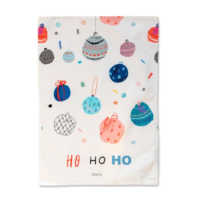 Keukendoek HappyFriday Xmas Ho Ho Ho Multicolour 70 x 50 cm (2 Stuks)