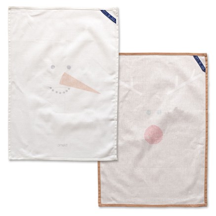 Keukendoek HappyFriday Xmas Snowmates Multicolour 70 x 50 cm (2 Stuks) 2