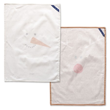 Panno da Cucina HappyFriday Xmas Snowmates Multicolore 70 x 50 cm (2 U