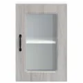 Armoire murale de cuisine et porte en verre Kalmar sonoma gris