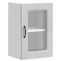 Armoire murale de cuisine avec porte en verre Kalmar gris béton