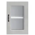 Armoire murale de cuisine avec porte en verre Kalmar gris béton