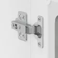 Armoire murale de cuisine avec porte en verre Kalmar gris béton