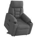 Fauteuil inclinable électrique gris foncé tissu