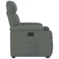 Fauteuil inclinable électrique gris foncé tissu