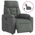 Fauteuil inclinable électrique Gris foncé Tissu