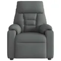 Fauteuil inclinable électrique Gris foncé Tissu