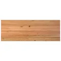 Table à manger marron clair bois de chêne massif rectangulaire