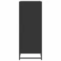 Étagère à chaussures noir 48x38x97,5 cm bois d'ingénierie