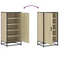 Étagère à chaussures chêne sonoma 48x38x97,5 cm bois ingénierie