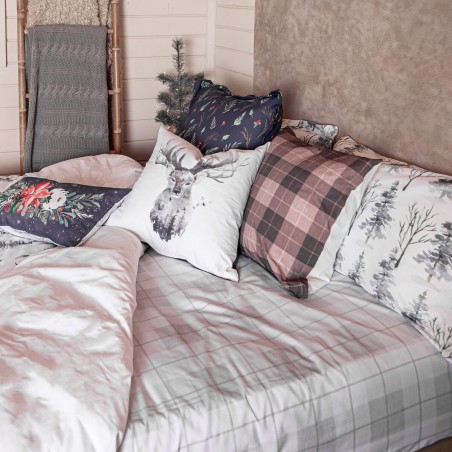 Fitted bottom sheet HappyFriday Mystical winter Multicolour 160 x 200