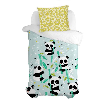 Federa HappyFriday Moshi Moshi Panda Garden Multicolore 60 x 70 cm 2