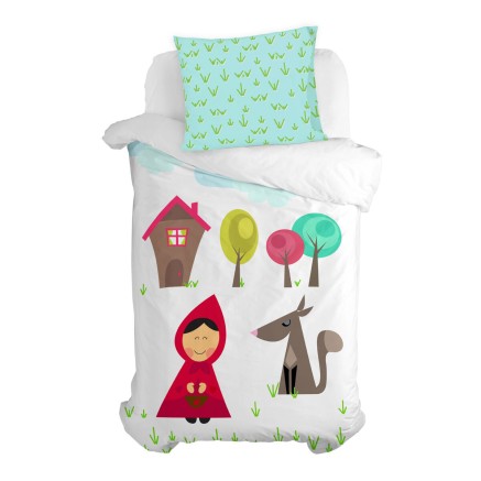 Taie d'oreiller HappyFriday Mr Fox Grandma Multicouleur 60 x 70 cm 2