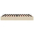  Cadre de lit ottoman sans matelas crème 180x200 cm tissu
