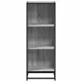 Bibliothèque sonoma gris 40x35x107,5 cm bois d'ingénierie