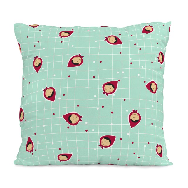 Kissenbezug HappyFriday Mr Fox Grandma Notebook Bunt 80 x 80 cm