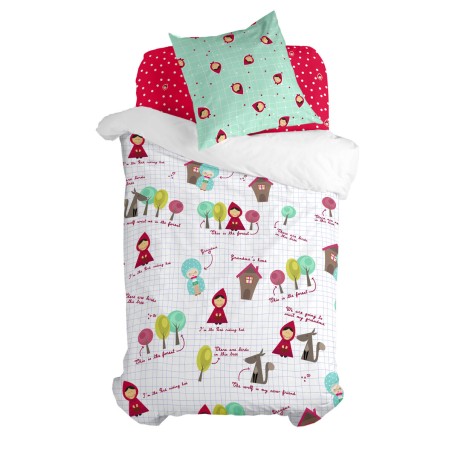 Kissenbezug HappyFriday Mr Fox Grandma Notebook Bunt 80 x 80 cm