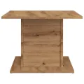 Table basse chêne artisanal 55,5x55,5x40 cm bois d'ingénierie