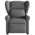 Fauteuil de massage inclinable Gris foncé Tissu