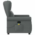Fauteuil de massage inclinable Gris foncé Tissu