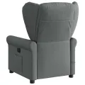 Fauteuil de massage inclinable Gris foncé Tissu