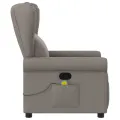 Fauteuil de massage inclinable Taupe Tissu