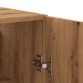 Armoire murale chêne artisanal 69,5x34x90 cm