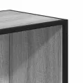 Bibliothèque sonoma gris 40x35x76 cm bois d'ingénierie