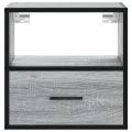 Tables de chevet murales 2 pcs sonoma gris 40x31x39,5 cm