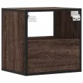 Tables de chevet murales 2 pcs chêne marron 40x31x39,5 cm