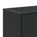 Meuble TV noir 120x35x41 cm bois d'ingénierie et métal