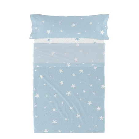 Set beddengoed HappyFriday Basic Kids Little star Blauw Bed van 105 2