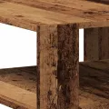 Table basse vieux bois 58x58x40 cm bois d'ingénierie