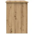 Bureau chêne artisanal 100x55x75 cm bois d'ingénierie