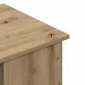 Bureau chêne artisanal 100x55x75 cm bois d'ingénierie