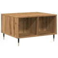 Table basse chêne artisanal 60x50x36,5 cm bois d'ingénierie