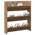 Armoire à chaussures murale chêne artisanal bois d'ingénierie
