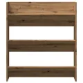 Armoire à chaussures murale chêne artisanal bois d'ingénierie