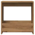 Table d'appoint chêne artisanal 50x26x50 cm bois d'ingénierie